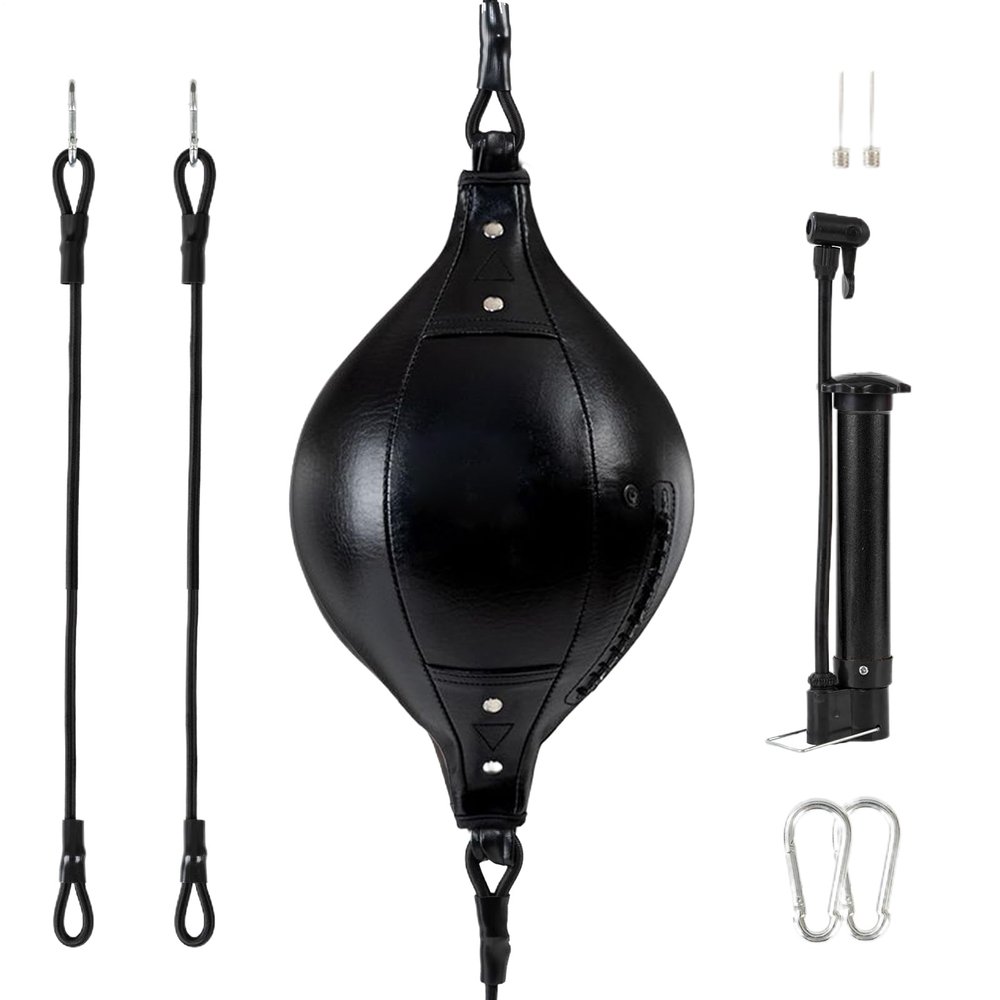 Adjustable Portable Elastic PU Leather Double-End Boxing Bag