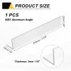 sourcing map 20 cm Aluminum Angle Stock, 35 x 35 x 3 mm, Silver, 6061 Aluminum, T6 Temper view 2