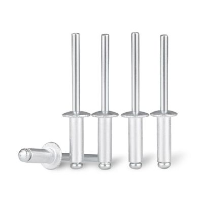 1,050 Aluminum Pop Rivets, M2.4/M3.2/M4/M5, Round-Head Blind Rivets, Steel Mandrel, lingli (M3.2 × 10 mm, 20 pcs)