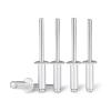 1,050 Aluminum Pop Rivets, M2.4/M3.2/M4/M5, Round-Head Blind Rivets, Steel Mandrel, lingli (M3.2 × 10 mm, 20 pcs) view 1