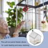 Outdoor Bird Feeder House with Transparent Bird Bath view 2