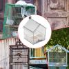 Outdoor Bird Feeder House with Transparent Bird Bath view 4
