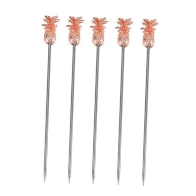 MAGICLULU 5-Piece Stainless Steel Pineapple Cocktail Picks