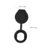 10-Piece Rubber Door Lock Covers for 19 mm Cam Locks, Black view 2