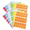GRIRIW 12-Piece P-Shaped Cable Label Set, Self-Adhesive Waterproof Wire Labels view 1