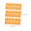 GRIRIW 12-Piece P-Shaped Cable Label Set, Self-Adhesive Waterproof Wire Labels view 2