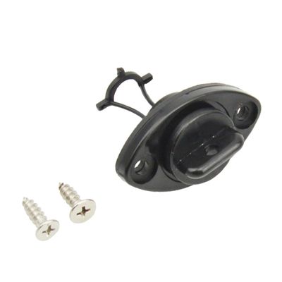 Cabilock 4-Piece Kayak Drain Plugs with Threads and Gaskets, Black