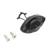 Cabilock 4-Piece Kayak Drain Plugs with Threads and Gaskets, Black view 1