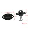 Cabilock 4-Piece Kayak Drain Plugs with Threads and Gaskets, Black view 2