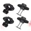 Cabilock 4-Piece Kayak Drain Plugs with Threads and Gaskets, Black view 3