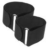 Alipis 1 Pair Adjustable Foot Straps for Rowing Machines, Black Nylon view 1