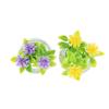 TEHAUX 2-Piece Miniature Potted Bonsai Plants for Dollhouses view 1