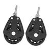 Cabilock 2-Piece Stainless Steel Double Pulley with Nylon Swivel Bearing Block view 1