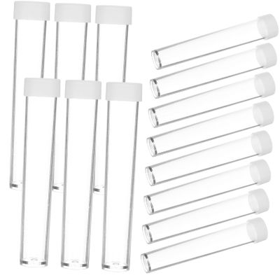 Transparent Plastic Storage Tubes for Small Quantities, 30 Pieces
