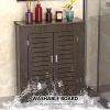 Modern Radiator Covers with 2 Doors and Shelf view 4
