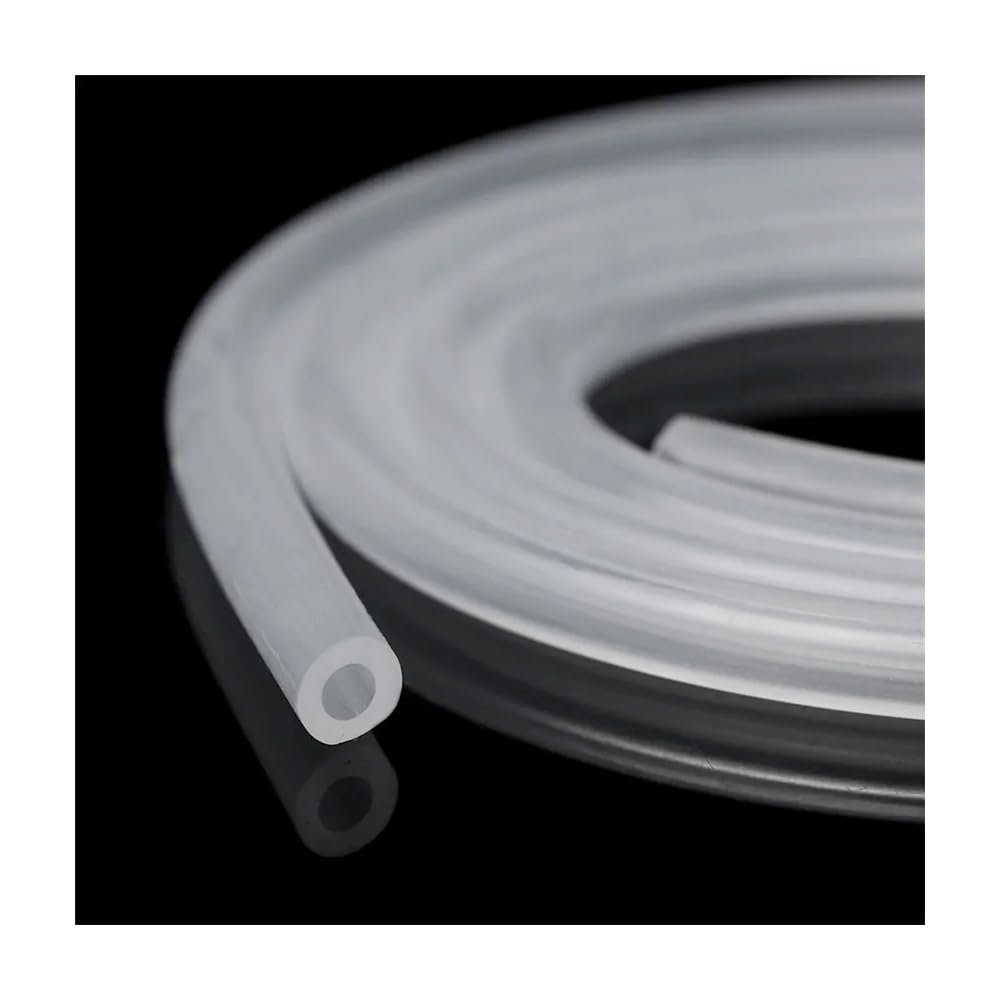 Food-Grade Transparent Silicone Hose, 1 m (3 × 4 mm)