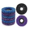 1-Piece 100/115/125 mm Coral Nylon Strip Disc, Diamond Grinding Wheel for Angle Grinders, Rust Removal, Blue, 100 x 16 mm view 2