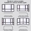 Silent Double Curtain Track, Aluminum Alloy, 1 m, White view 2