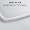 Silent Double Curtain Track, Aluminum Alloy, 1 m, White view 3