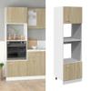 YuuSsea Lyon Microwave Cabinet, Sonoma Oak, 60 x 57 x 207 cm view 1