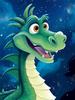 AxiangziK 11CT Pre-Printed Cartoon Dragon Cross-Stitch Kit, 50 x 70 cm view 1