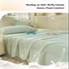 Winter Velvet-Flannel Bed Sheet, No Elastic, Beige, 160 x 230 cm view 2