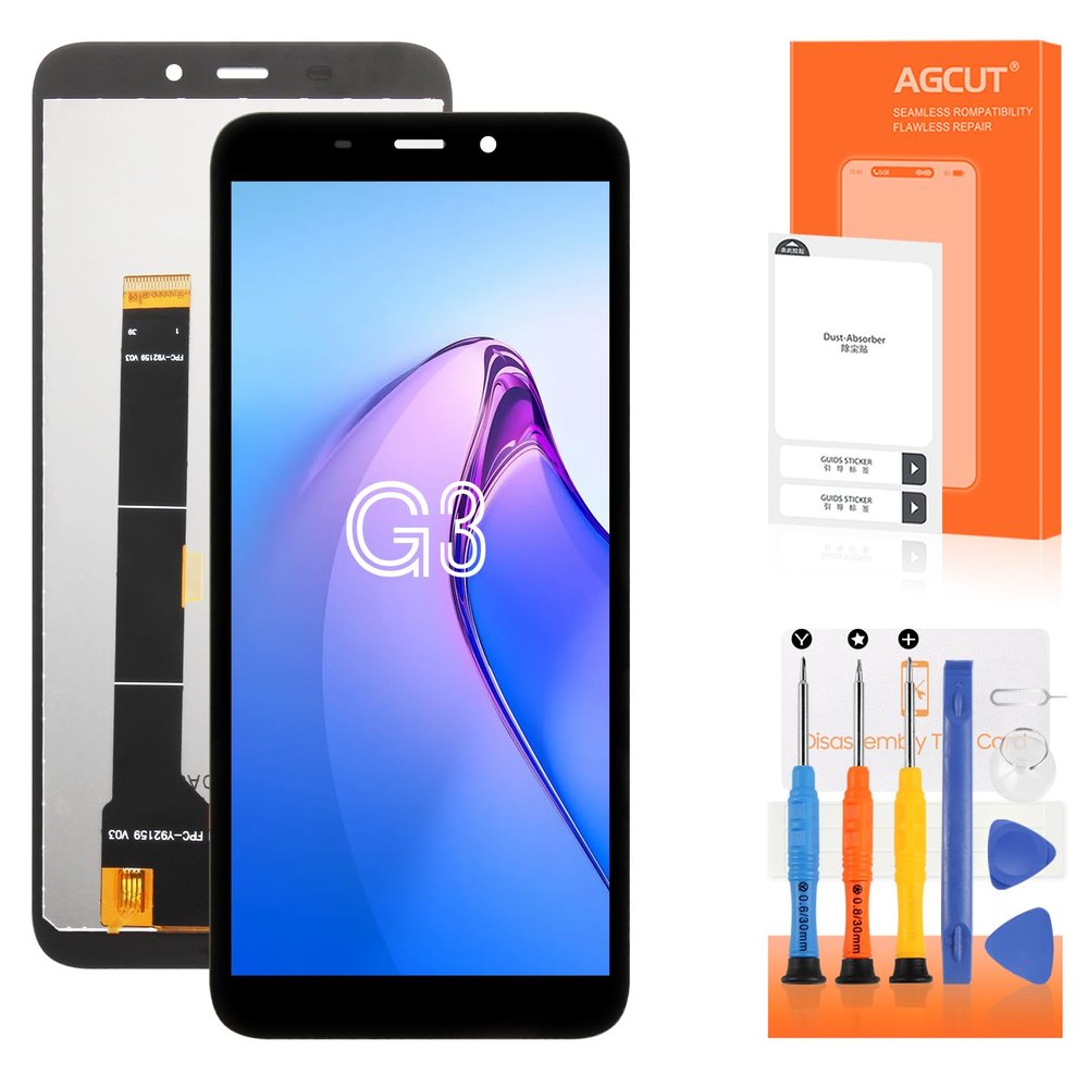 LCD Screen Replacement for Oukitel G3, Fully Assembled, Black, Incell