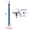 Frost-Free Yard Hydrant with Freestanding Hose Stand for Garden and Landscape Irrigation view 2