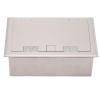 Marhynchus Stainless Steel Floor Outlet, 3-Gang, 2-Prong, Flip Cover, 16 A, 4000 W view 1