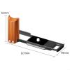 Solid Wood Quick-Release Plate for Fujifilm X-E5, Aluminum Alloy, Walnut Black view 2