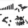 Asixxsix 200-Piece Black Carbon Steel Hex Socket Set Screw Assortment view 3