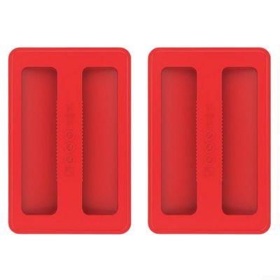 2-Pack Silicone Toaster Dust Covers for 2-Slice Toasters, Red