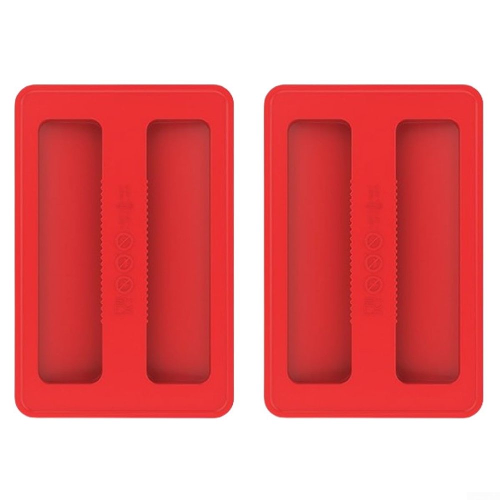 2-Pack Silicone Toaster Dust Covers for 2-Slice Toasters, Red