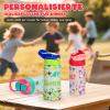 Personalized Stainless Steel Kids' Water Bottle with Photo, Leakproof Insulated Bottle with Straw, 350 ml view 4