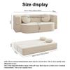Foldable Compressed Cama Sofa Bed, Modular Woven Fabric, 100 cm view 2