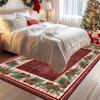 YJDRUG Christmas Pine Cone Area Rug 100 x 150 cm, Red view 3