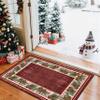 YJDRUG Christmas Pine Cone Area Rug 100 x 150 cm, Red view 4