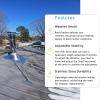 Tyzlup Stainless Steel Roof Chimney Support Set, Universal Chimney Pipe Bracket Kit, Wind-Resistant, 13 cm/5.1 in view 4