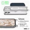 EAZY CASE Phone Lanyard for iPhone 17, Adjustable Strap with Silicone Case, Qi-Compatible, Brown/Gold view 4