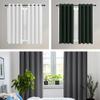 ZYANBIN Blackout Curtain 300 x 190 cm, Thermal Insulating, Cold and Sun Protection, Washable, with Grommets, Black view 2