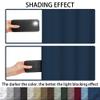 ZYANBIN Blackout Curtain 300 x 190 cm, Thermal Insulating, Cold and Sun Protection, Washable, with Grommets, Black view 4