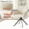 Hawthyhome Swivel Dining Chairs, Set of 6, 5 cm Cushions, Linen/Beige view 4
