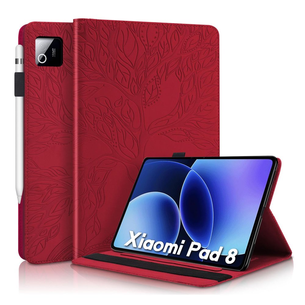 Succtopy Case for Xiaomi Pad 8/Pad 8 Pro 11.2-inch (2025), Red