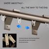 Double Curtain Rod and Track, Aluminum, Gold, 290 cm view 4