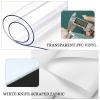 Transparent PVC Tarp Sidewall with Zipper, Customizable, Clear/White, 2.5 x 3 m view 3
