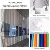 Transparent PVC Tarp Sidewall with Zipper, Customizable, Clear/White, 2.5 x 3 m view 4