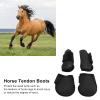 YONGZURA Horse Leg Boots, 4-Piece Set, Front & Rear Jumping Protection, Neoprene Tendon Support, Black, XL view 3