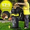 GLBMXDD 2500W Corded Electric Leaf Mulcher, 8000 RPM, 54 cm Hopper, 17:1 Mulch Ratio, 60 m Power Cord view 4