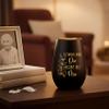Sympathy Memorial Candle Lantern for Loved Ones (Black) view 2