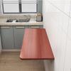 Wall-Mounted Folding Table, Floating Desk and Workbench for Laptop, Light Walnut view 2